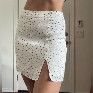 Abercrombie Lined Polka Dot Mini Skirt
